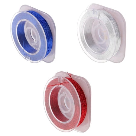 Wswqop 3pcs Nylon Whipping Wrapping Thread Line for Fishing Rod Guides Ring 3 Color