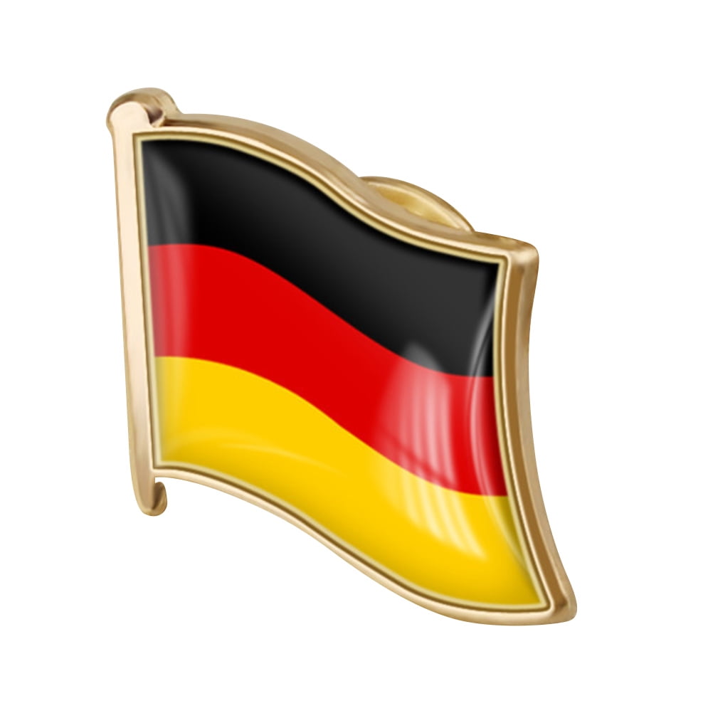 Flag Pin German Flag Brooch Metal Lapel Pin Waving Germany Flag Pin Men
