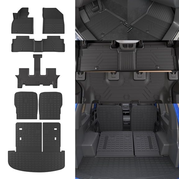 Floor Mats For 2020-2025 Kia Telluride 7 Seats Cargo Mat Cargo Liner 2024 Telluride Accessories