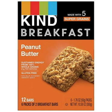 KIND Breakfast Bars, Peanut Butter 10.58 oz