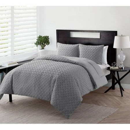 Vcny Home Nina Geometric Embossed Bedding Comforter Set