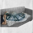thumbnail image 6 of Zodiac Soft Flannel Fleece Throw Blanket, Illustration with Signs Set and Outer Space Universe Star Galaxy Cosmos Theme Design, Cozy Plush for Indoor and Outdoor Use, 60" x 80", Green, by Ambesonne, 6 of 6