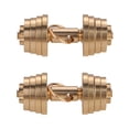 thumbnail image 1 of 2 colgantes con mancuernas: collar y llavero con colgante de mancuernas y barra de latón para hombres y entusiastas del gimnasio., 1 of 6
