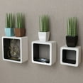 thumbnail image 2 of vidaXL Wall Cube Shelves 6 pcs White and Purple, 2 of 30