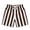 P-Brown, variant on Boys Shorts Two Tone Stripe Print Sportswear Lightweight Summer Athletic Bottoms Blue 9-10 Years
