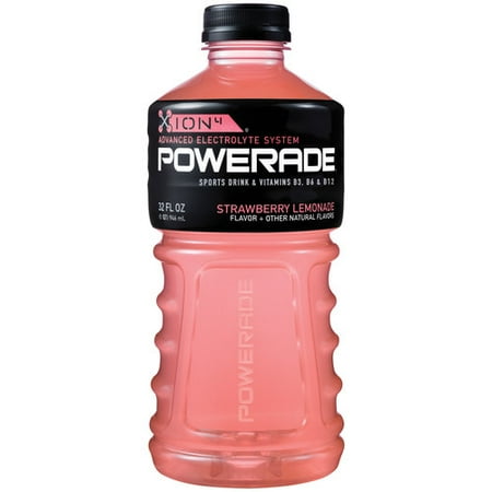 Powerade Strawberry-Lemonade Ion4 Sports Drink, 32 Fl Oz