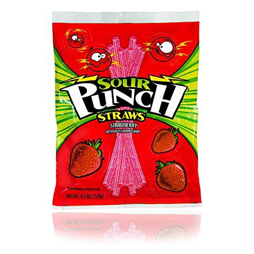 Sour Punch Straws, Strawberry