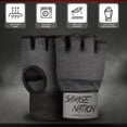 thumbnail image 3 of BeSAVAGE Boxing Hand Wraps Gel Padded Inner Gloves with Wrist Wraps for MMA, Muay Thai, Kickboxing, Training Black(L/XL), 3 of 6