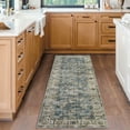 thumbnail image 1 of Hasoo 2' x 6' Modern Runner Rug for Hallway Bedroom Floral Pattern Washable Soft Indoor Carpet, Blue, 1 of 5