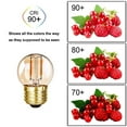 G40 Low Wattage Bulbs, G14.5 E26 Edison LED Bulb Mini Amber Globe Night