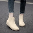 thumbnail image 5 of Waterproof Kitchen Boots For Women Summer Short Plastic Rain Shoes Thickened Overshoes, 5 of 6