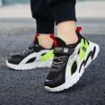 thumbnail image 2 of Boys' Summer Running Shoes Fashion Sport Print Lightweight Breathable Comfort Mesh Sneakers Green 13 Y-13.5 Y, 2 of 7