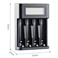 thumbnail image 2 of 4-Slot LCD Display Battery Charger for 4 AA or AAA Batteries, 2 of 6