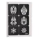 thumbnail image 1 of Plantillas de tatuajes temporales, plantillas de tatuajes a prueba de agua, 99 plantillas de arte corporal, plantillas de tatuajes temporales de bricolaje, claridad notable, 1 of 14