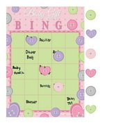 Club Pack of 60 Cute As A Button Pink Baby Girl Bingo Party Games 10"