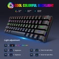thumbnail image 4 of HXSJ L800 Teclado mecánico de tres modos 61 teclas Soporte de teclado RGB, 4 of 8