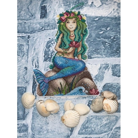 UPC: 4627167300031 | Sea Beauty SR-464 Plastic Canvas Counted Cross-Stitch Kit