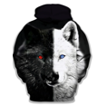 thumbnail image 3 of Sudadera con capucha unisex para hombre, sudadera con capucha de moda, sudadera con capucha, sudadera con capucha con estampado de lobo en color animal, sudaderas con capucha casuales con estampado 3D, 3 of 5