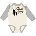 thumbnail image 3 of Inktastic World's Greatest Fishing Duo Boys or Girls Long Sleeve Baby Bodysuit, 3 of 5