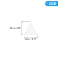 thumbnail image 2 of Uxcell 100Pack 20mm Acrylic Self Adhesive Triangle Mirror Wall Sticker Decals, Silver, 2 of 6