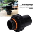 thumbnail image 4 of Pool Pump PVC Joint, Sand Tank Water Pump Connector Black PVC Union Adapter Threaded Joint for Pool Filtration Systems, 4 of 7