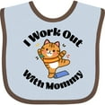 thumbnail image 3 of Inktastic Work out with Mommy Exercise Boys or Girls Baby Bib, 3 of 4