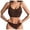 Brown, variant on Bras for Women,Wirefree Push Up Sport Bra and Seamless Thong Panty Set for Women Athletic Lingerie Comfort Support,Sports Bras for Women,Brown,XS