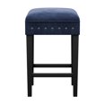thumbnail image 3 of Hillsdale Furniture Cassidy Wood and Upholstered Backless Counter Height Stool, Black, 3 of 14