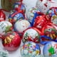 thumbnail image 4 of 8cm 1pc Christmas Ball Decoration Xmas Tree Ornaments Pendant Elk Santa Snowman Pattern Hanging Balls Home New Year Gift Navidad, 4 of 5