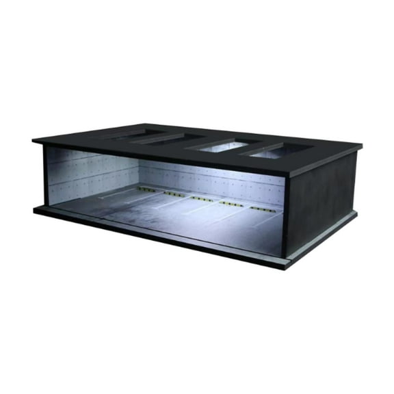JWQFBC 1/64 Diorama Car Display Case Diecast Car Garage with Light Organizer Collection