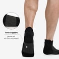 thumbnail image 3 of Calcetines deportivos acolchados BAMBOO COOL para hombre, paquete de 8, negros, 3 of 7