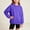 Purple, variant on NEBWOAK Toddler Girls Oversized Crewneck Sweatshirt 100% Cotton Loose Fit Pullover School Brown,Size 3-4 T