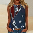thumbnail image 2 of VerPetridure American Flag Print Tank Tops Women USA Stars Stripes Patriotic T Shirt Summer Loose Vest Tees, 2 of 5