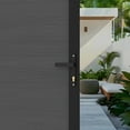thumbnail image 4 of Mondaria Wood Plastic Privacy Double Fence Gate 6ft(H) x 6ft(W), Metal Frame with Knob Kits, Durable Composite Outdoor Gate,Sliver Gray, 4 of 6