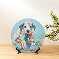 thumbnail image 3 of Honeii A Funny Little Dalmatian Puppy Print Elegant Bone China Decorative Plate, Porcelain Plate,Art Crafts,Ceramic Ornaments for Home Office Wall Decor-10in, 3 of 3