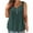 Army Green, variant on WRKEKC Womens Sleeveless Tank Top Casual Solid Color Ruched Button Front V-Neck Loose Fit Top for Daily Styling and Gatherings