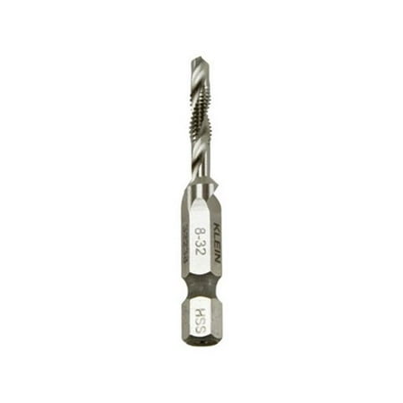 Klein 32238 1/4-Inch Hex 10-Gauge 8-32 Steel Drill Tap