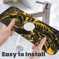 thumbnail image 6 of Fuzoiu Urban Graffiti Scorpion Illustration Print Kitchen Faucet Suction Pad, Sink Splash Guard Faucet Mat, Faucet Handle Drip Catcher Tray Drying Mat For Bathroom Kitchen Bathroom Countertop, 6 of 7