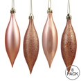 thumbnail image 2 of Vickerman N500158 Rose Gold 4 Finish Assorted Drop Ornament - 5.5 in. - 8 Per Box, 2 of 2