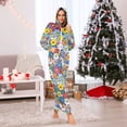 thumbnail image 7 of FORMRS Onesies Pajama for Adults Unisex Hoodie Winter Jumpsuit One Piece Sleepwear, Sizes S-2XL, Floral Fiesta, 7 of 7