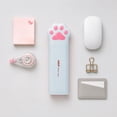 thumbnail image 6 of Summer Saving!Back_to_School Saving!School_Supplies!Under $1 dollars!Special Pencil Case Pouch, Cats Paw Shaped Plastic Pencil Case Multifunctional Stationery Organizer, Green, 6 of 9