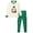 style 3, variant on NIPAXO Kids Christmas Pajamas Set Long Sleeve Embroidered Reindeer & "Merry Christmas" Graphic Holiday Sleepwear with Fair Isle Stripe Pants for Boys and Girls