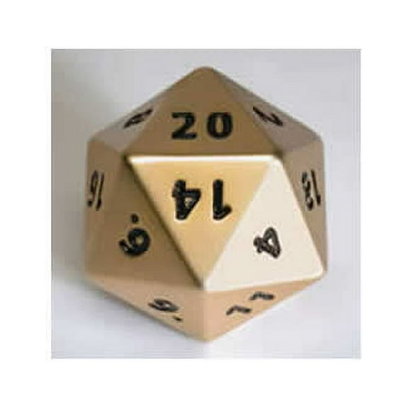 Copper Dwarven Metal 35mm D20 Dice Crystal Caste