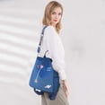 thumbnail image 3 of Mochila azul para mujer, bolso de hombro, bolso para niña, bolsos escolares antirrobo, bolsos de hombro escolares para mujer, mochilas escolares para viajes, campus, universidad, viaje diario, poliéster impermeable Rojo Verde, 3 of 5