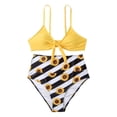 thumbnail image 2 of Womens High Waisted Bikini Set Tie Knot High Waisted Two Piece Swimsuits Bathing Suits, 2 of 5