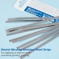 thumbnail image 4 of ABPETE Dental Stainless Steel Polishing Strips - Dental Abrasive Stainless Steel Strips Dental Tooth File 4MM One Side Reusable Dental Care Tools（12pcs）, 4 of 11