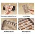 thumbnail image 7 of Miogawg Jewelry Box, Jewelry Organizer For Women Girls, Portable Mini Travel Case Display Storage Holder Boxes For Earrings, Rings, Necklaces, Bracelets, 7 of 7