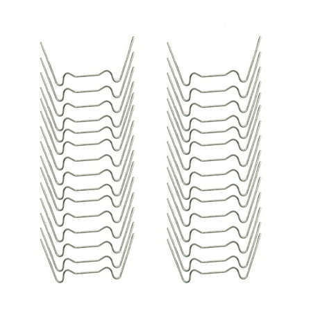 SWETRACE W-Shaped Nails Galvanized Silver 50Pcs for Homeowners