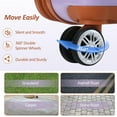 3 Pieces Luggage Sets Travel Suitcase with 8 Spinner Wheels TSA