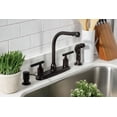 thumbnail image 3 of Kingston Brass FB755CKLSP Kaiser 8-Inch Centerset Kitchen Faucet with Sprayer, Oil Rubbed Bronze, 3 of 5